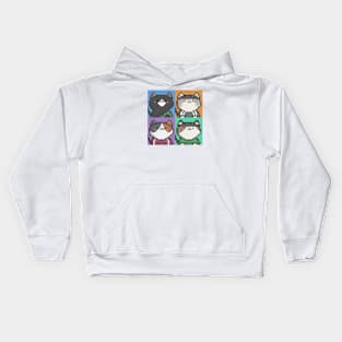 Pixel Cat Tile 037 Kids Hoodie